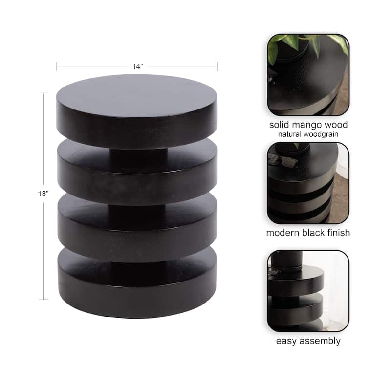 Kate and Laurel Omar Round Side Table