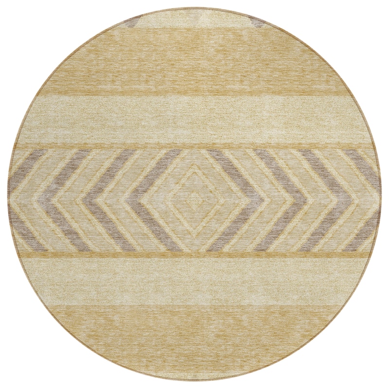 Machine Washable Indoor/ Outdoor Global Boho Chantille Rug