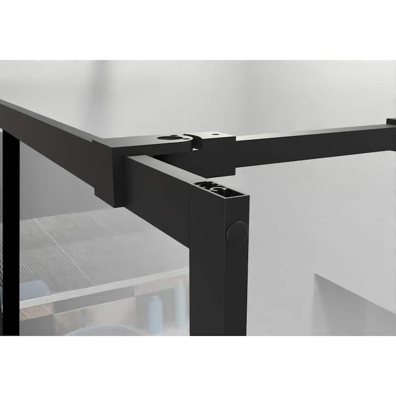 34" X 72"/46"X72" Shower Screen Walk-in Wet-room in Black