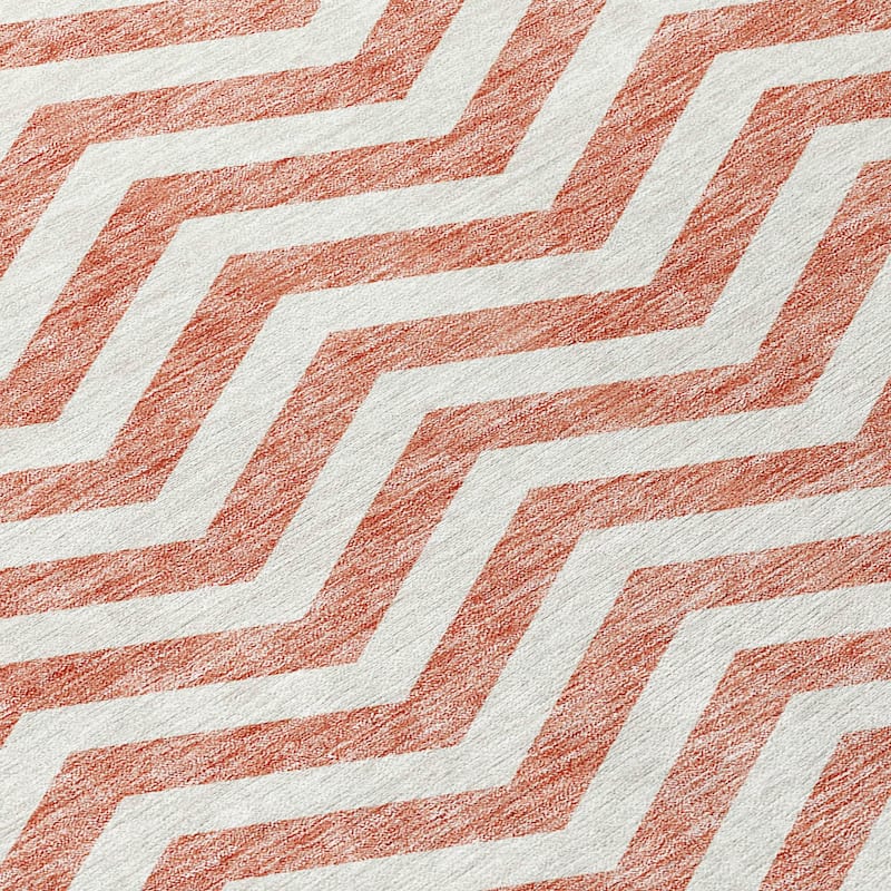 Machine Washable Indoor/ Outdoor Chantille Chevron Stripe Rug