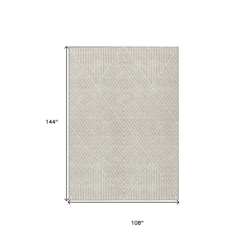 HomeRoots Geometric Transitional Rectangle Outdoor Rug