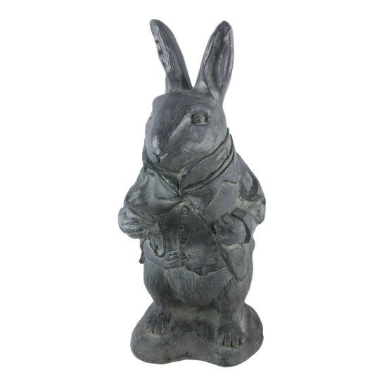 Shop Alice In Wonderland White Rabbit Garden Statue Resin 15 X 6 25 X 6 5 Inches Overstock 16751920