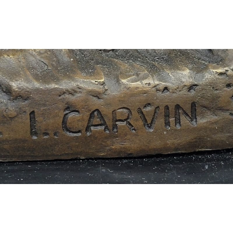 Necking Imitative Horses Equestrian Imitative Horse Lover Bronze Sculpture Statue Art Figure Marble Base