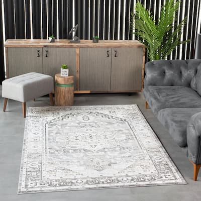 Bowman Classic Oriental Gray/Beige Area Rug