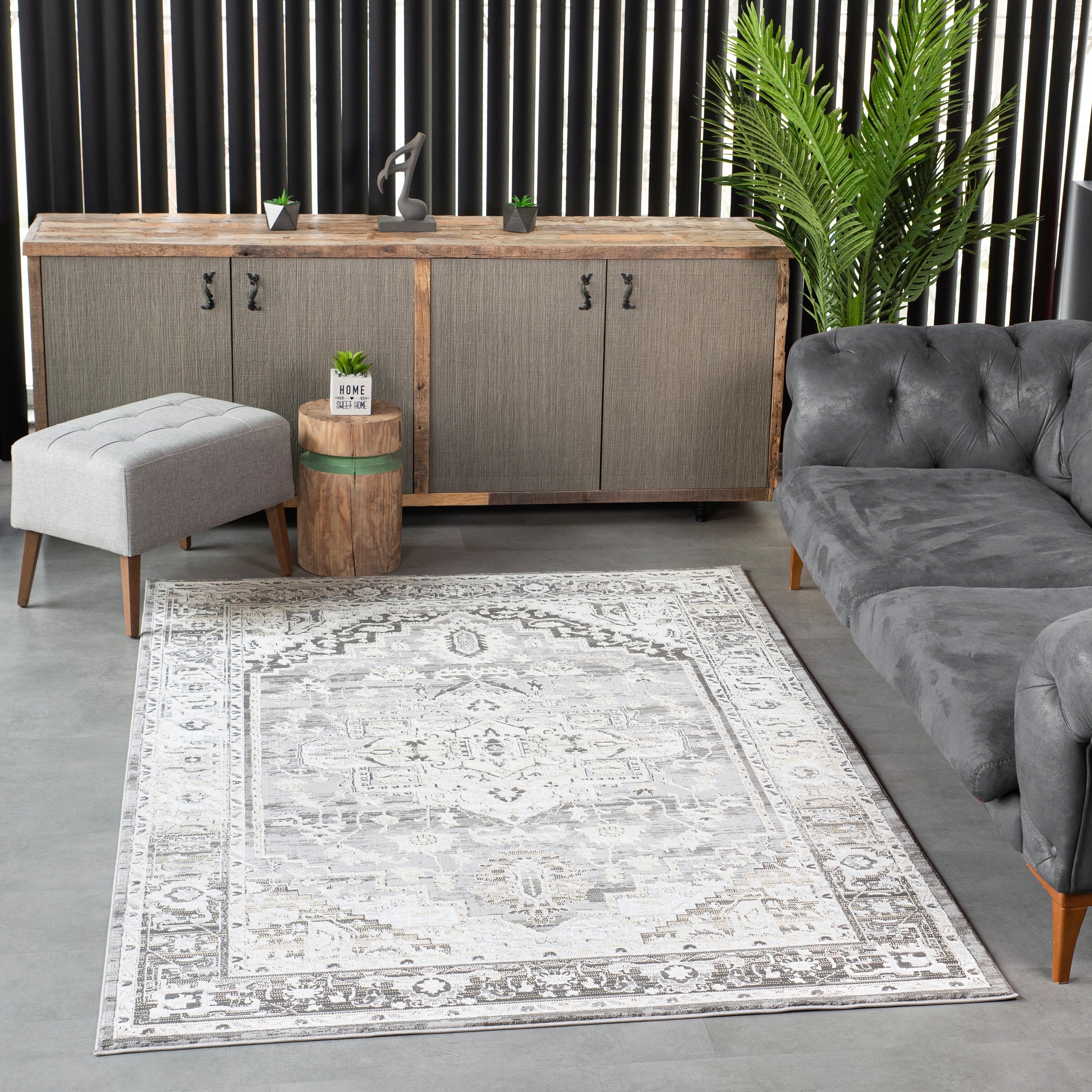 MDA Rugs Bowman Classic Oriental Gray/Beige Area Rug