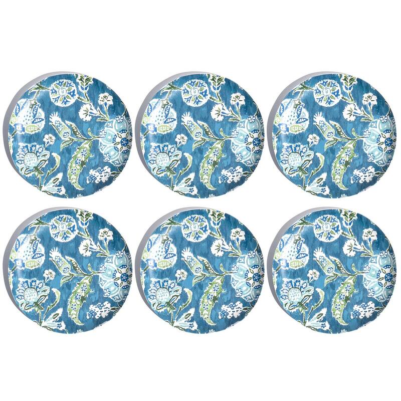 Abode Homewares by TarHong Hana Ikat Salad Plate 8.5", Set of 6