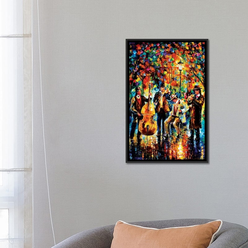 iCanvas "Glowing Music" by Leonid Afremov Framed Canvas Print