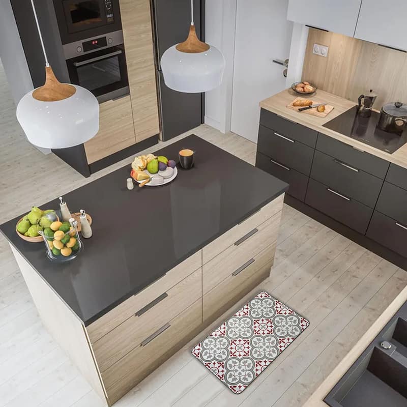 Paco Printed Kitchen Floor Mats - Tile Design