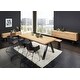 preview thumbnail 8 of 6, Rye Studio Scandinavian Wavy Edge 3-Section Sideboard - 18.75"W x 78.75"L x 28.625"H