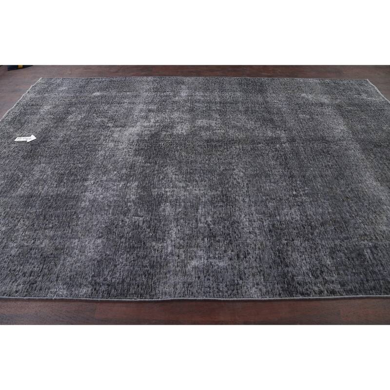 Over-Dye Mashad Persian Area Rug Wool Handmade Living Room Carpet - 7'4" x 10'8"