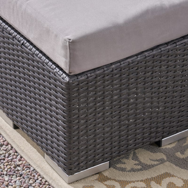 Santa Rosa PE Wicker/ Aluminum Outdoor 7-Seat Sofa Dining Set by Christopher Knight Home