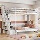 preview thumbnail 15 of 24, Full Over Full Size Murphy Bed with Hydraulic Lift & Desk Design