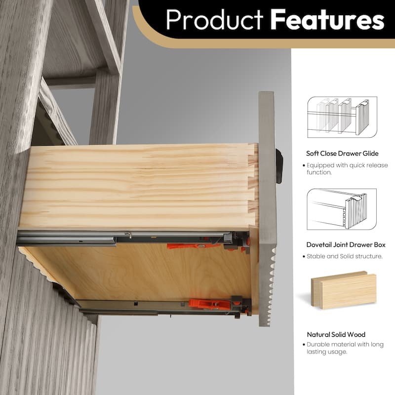 Cadiz 22 in. Storage Cabinet for Bathroom and Living Room