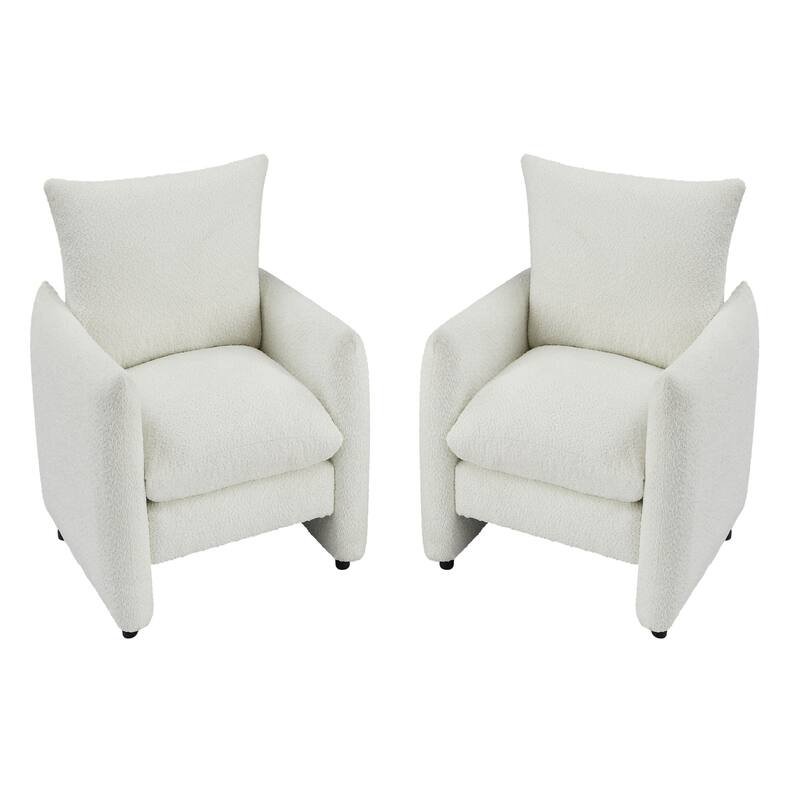 Lilian 33inW Modern Armchair Accent Chair Sofa Lounge Chair(Set of 2)