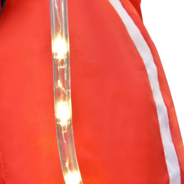Shop Gymax 4ft Santa Claus Climb Led Light Ladder Christmas