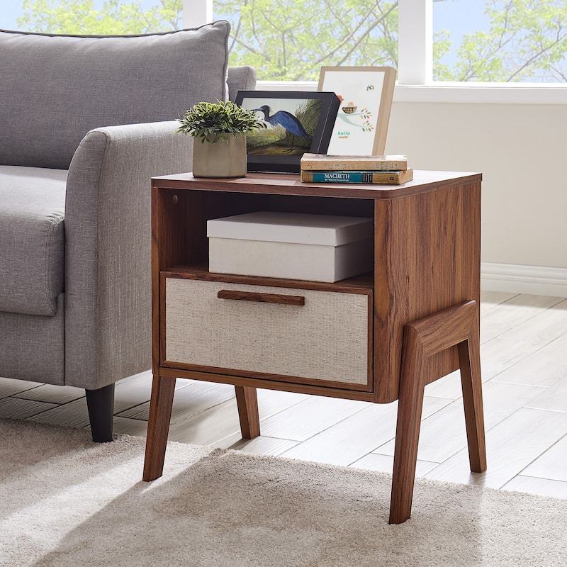 NPD Furniture Heaton Side Table 1 Drawer
