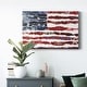 preview thumbnail 6 of 5, Patriotic Collage Flag II Premium Gallery Wrapped Canvas - Ready to Hang