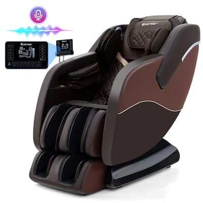 Costway SL Track Zero Gravity Massage Recliner with Thai Stretch Foot