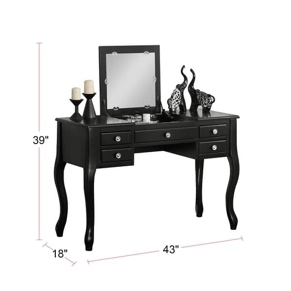 Flip Up Mirror Vanity Set with Stool Bed Bath & Beyond 33849835
