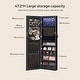 preview thumbnail 16 of 31, 6 LED Lights Lockable Wall Mounted Jewelry Armoire with Full-Length Mirror
