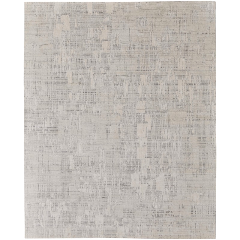 Kinton Abstract Modern Area Rug - 5' x 8' - Ivory