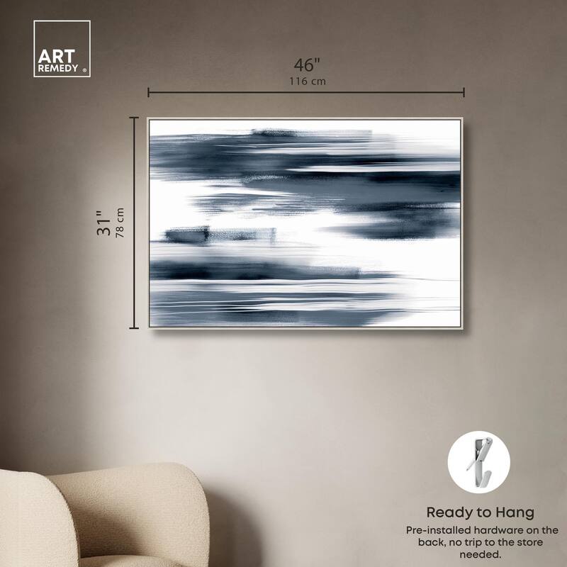Blue Mirage II Canvas by Art Remedy
