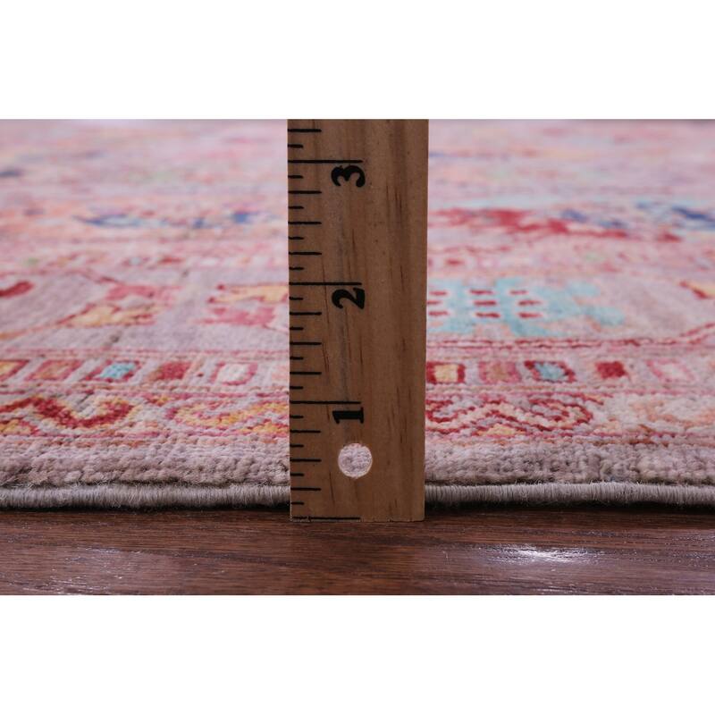 Golden Nile Turkmen Ersari Handmade Wool Rug - 8' 1" X 9' 6"