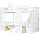 preview thumbnail 16 of 16, Full Over Full Bunk Bed with Convertible Table, Drawers, and Storage, Safe Design