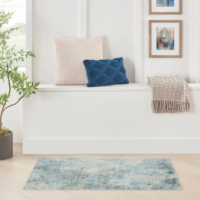 Nourison Astra Machine Washable Abstract Area Rug