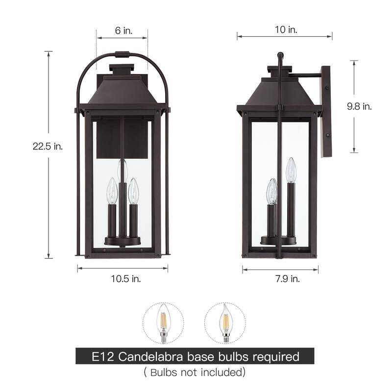 Brits Outdoor Wall Lantern Sconce Light