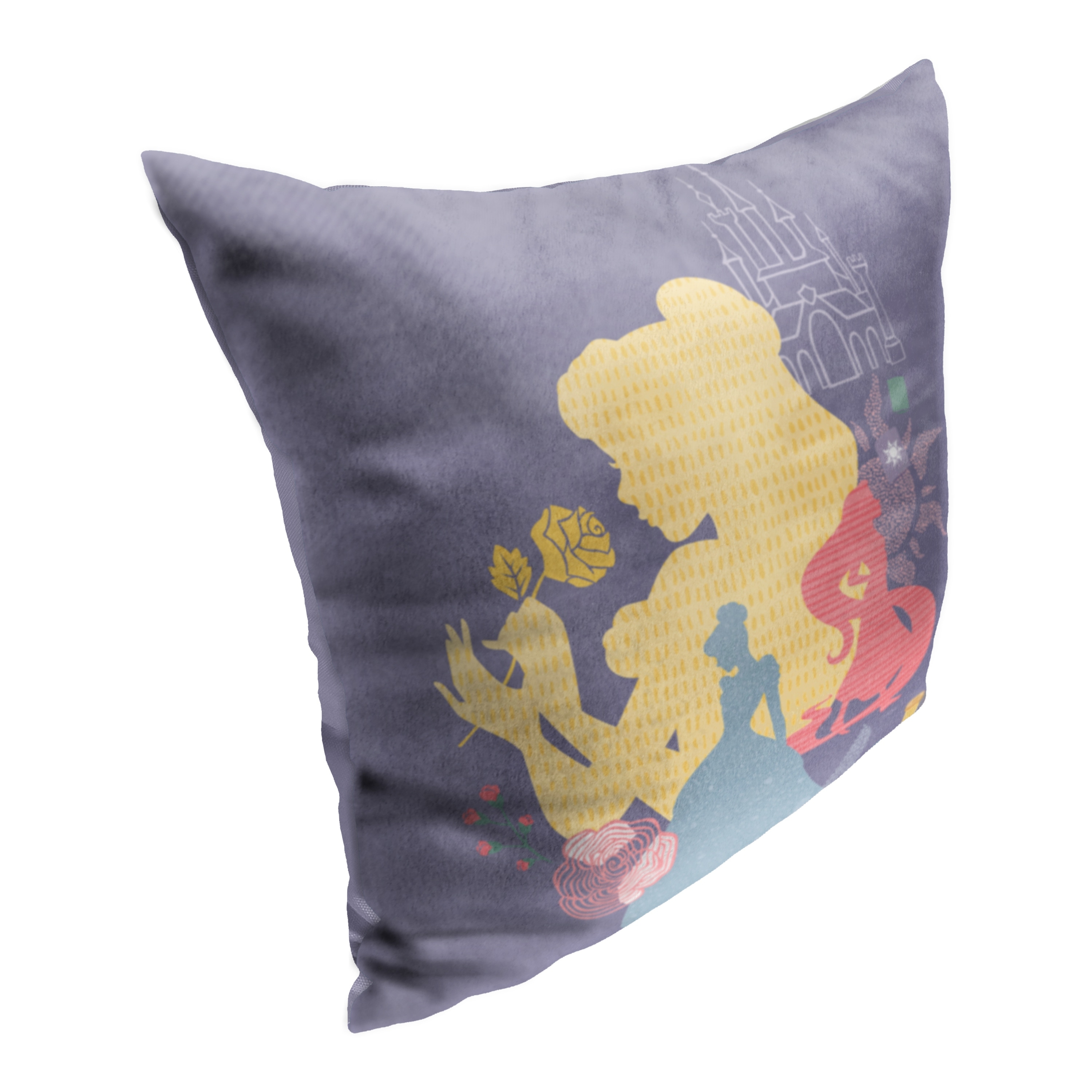 Disney Princess Royal Silhouette 18 Inch Throw Pillow 18 x 18