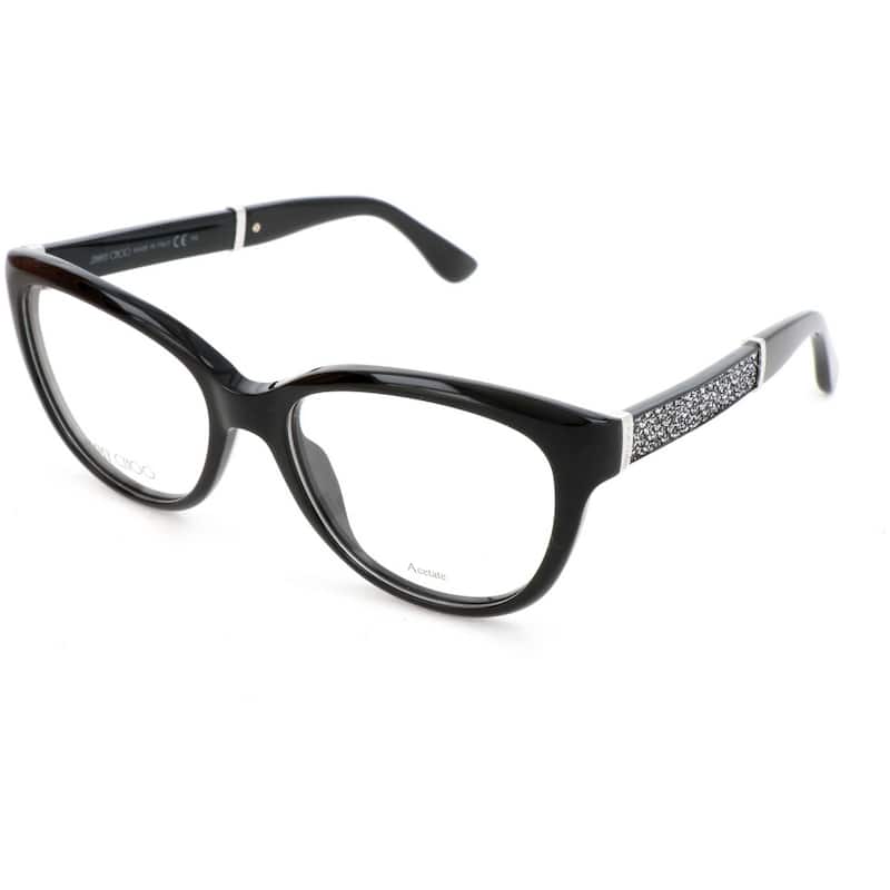 Jimmy Choo Women's 53mm Black Glitter Opticals JC179-FA3-53