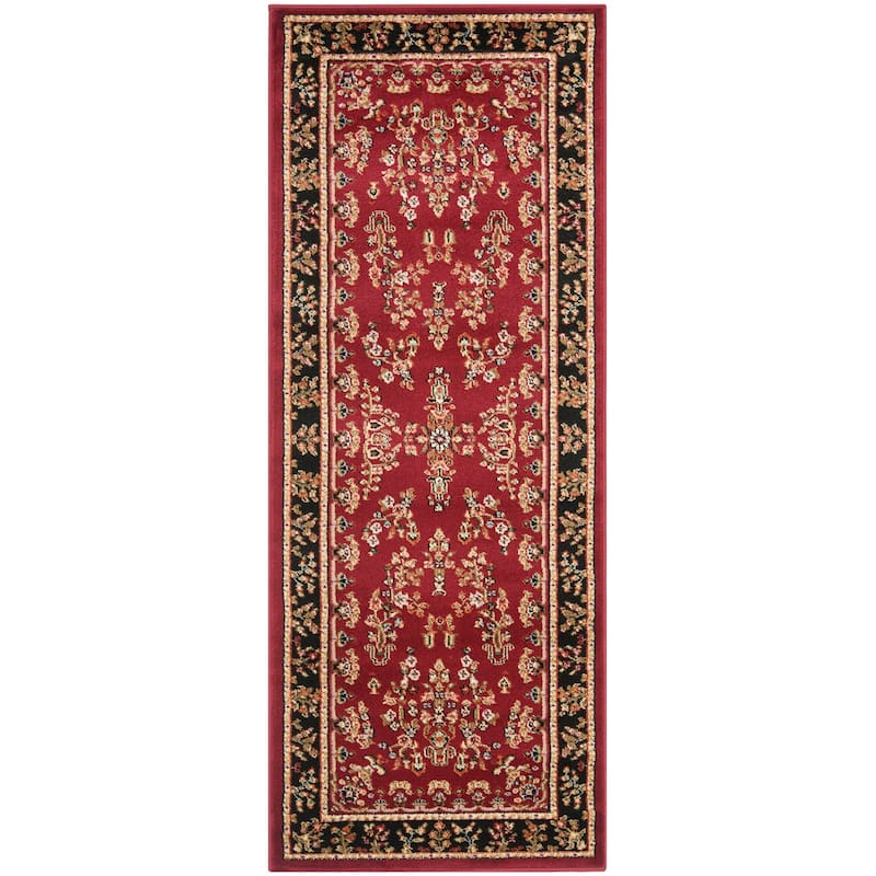 SAFAVIEH Lyndhurst Kuralay Traditional Oriental Rug - 2'3" x 12' Runner - Red/Black - Runner