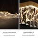 preview thumbnail 6 of 14, Modern 1-Light LED Crystal Chandelier Island Lights for Dining Room - W 33.5" x H 9" x D 7.9"