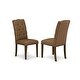 preview thumbnail 35 of 44, 7-Pc Kitchen Dinning Set with Rectangle Table and Parson Chairs - Distressed Jacobean Finish (Color Option)