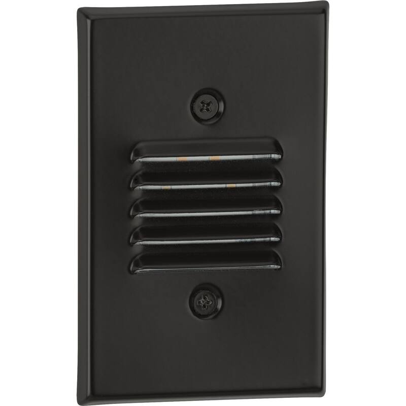 LED Indoor Outdoor Antique Bronze Integrated LED Wall or Step Light - 3.125 in x 1.875 in x 4.875 in