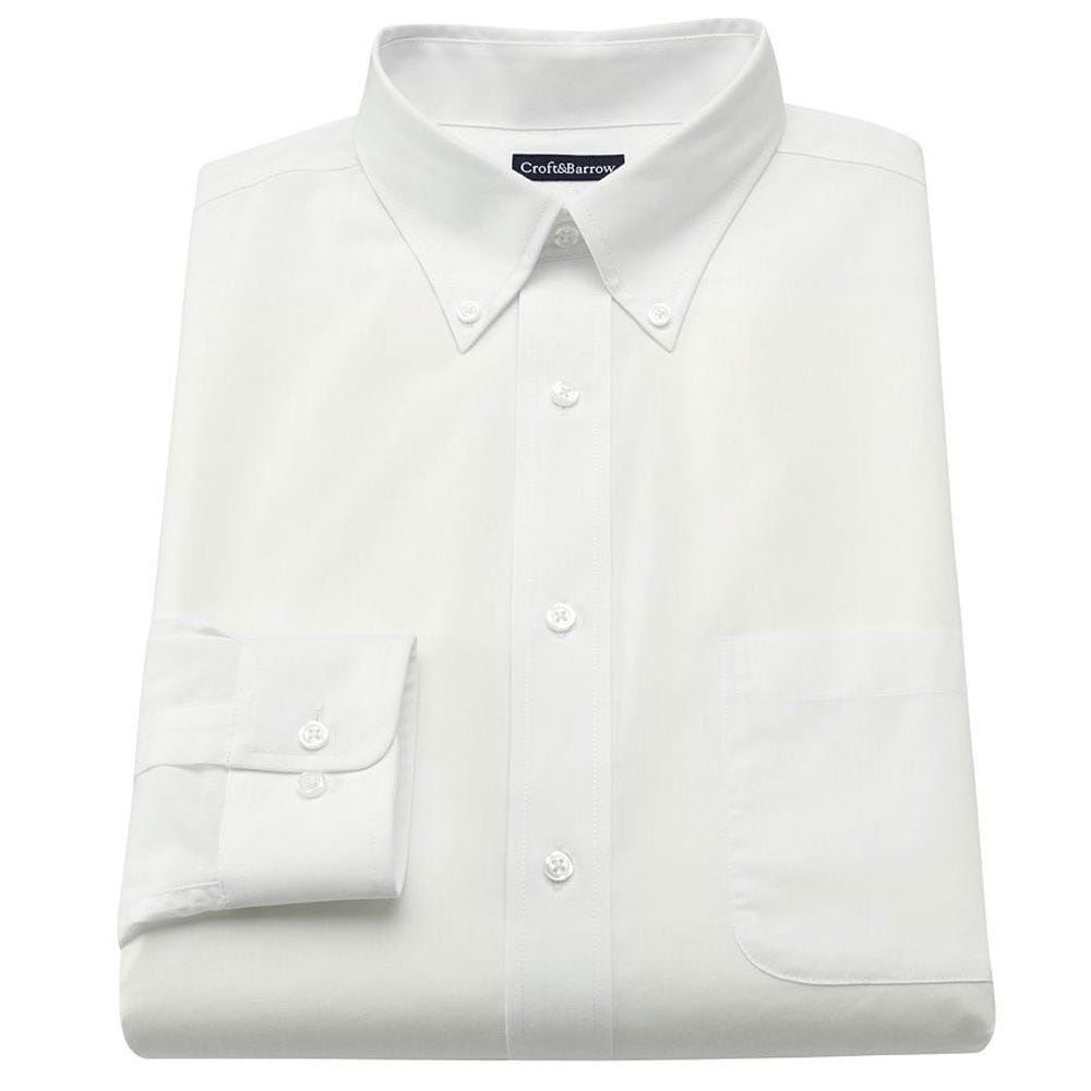 Shop Croft Barrow Easy Care Classic Fit Button Down Collar Dress