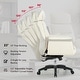 preview thumbnail 13 of 16, Eureka Ergonomic Leather Executive Swivel Office Chair Adjustable Home Sofa Chair, High Back Pillow Back
