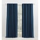 preview thumbnail 29 of 38, Lauren Ralph Lauren Waller Blackout Back Tab/Rod Pocket Single Curtain Panel 52x108 - Navy