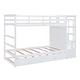 preview thumbnail 43 of 50, Twin Over Twin Wood Bunk Bed with Trundle and Staircase
