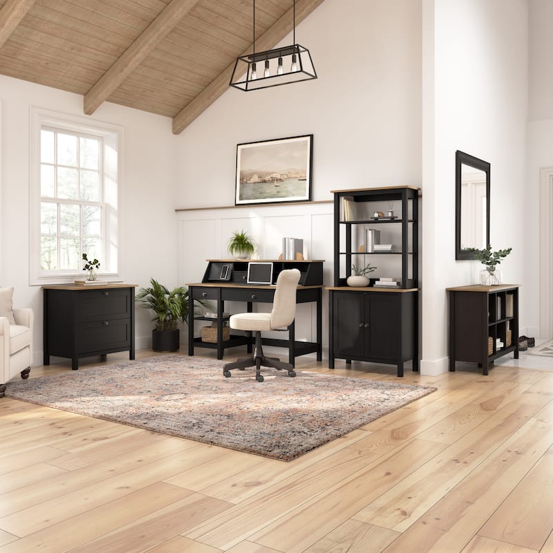 Mayfield 60W L Shaped Computer Desk with Storage by Bush Furniture