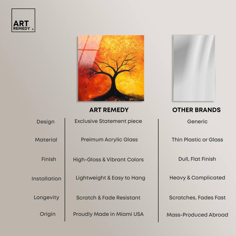 Tree of Opposites I Acrylic by Art Remedy, Ready to Hang