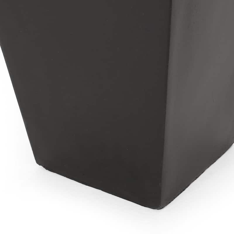 Ella Outdoor Cast Stone Outdoor Planters by Christopher Knight Home