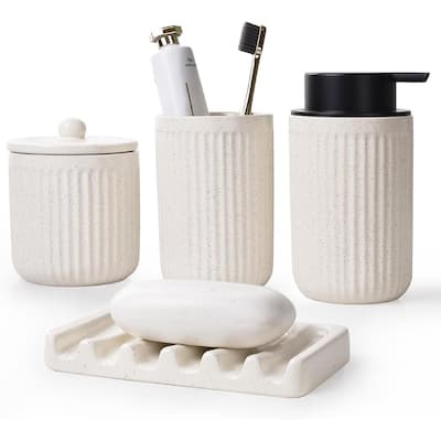 Ceramic Bathroom Accessories Set