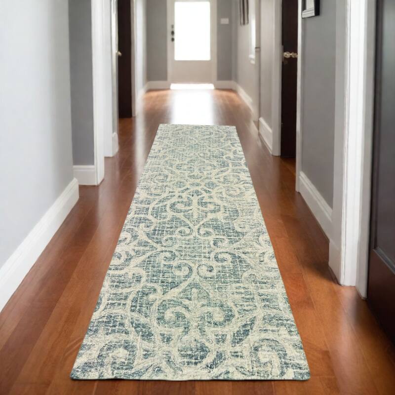 HomeRootsGeometric Transitional Rectangle Area Rug - 95.67' X '29.92' X '0.39