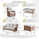 preview thumbnail 152 of 199, Outdoor Patio Sofa Swivel Chair with 6-Inch Thick Cushions Set