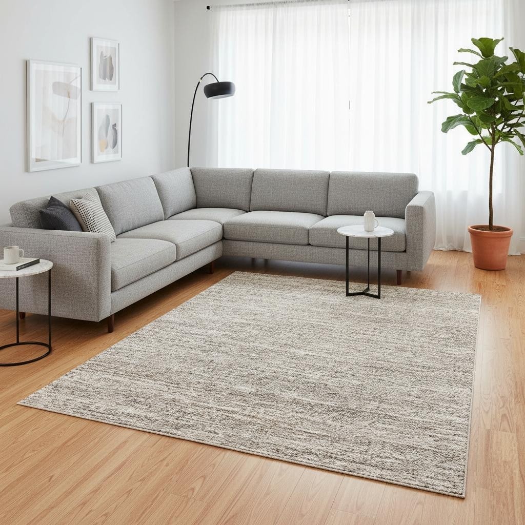 HomeRoots Abstract Modern Rectangle Area Rug - 8' X 11'