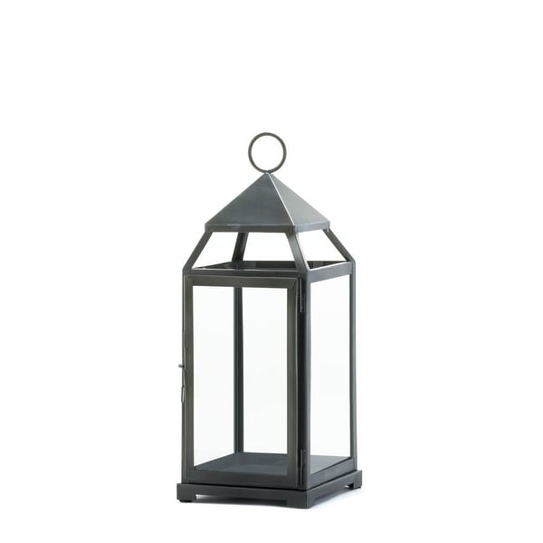 Vintage Rustic Silver Contemporary Lantern