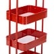 preview thumbnail 50 of 51, 4-Tier Metal Utility Cart with Wheels Storage Shelves Organizer Trolley Cart
