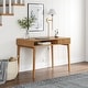 preview thumbnail 1 of 5, Jasper Small Home Office Desk with Storage, Bohemian Writing Desk with Drawer and Open Cubby
